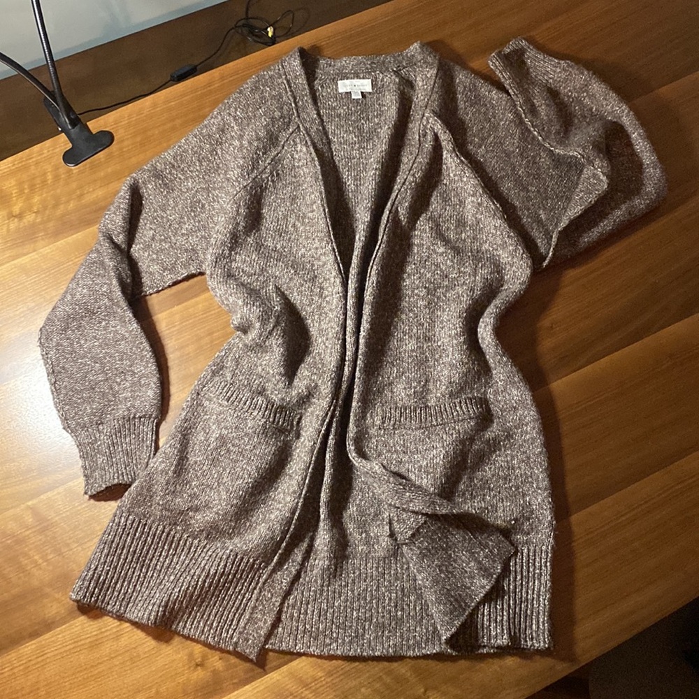Lucky Brand Gray Cardigan